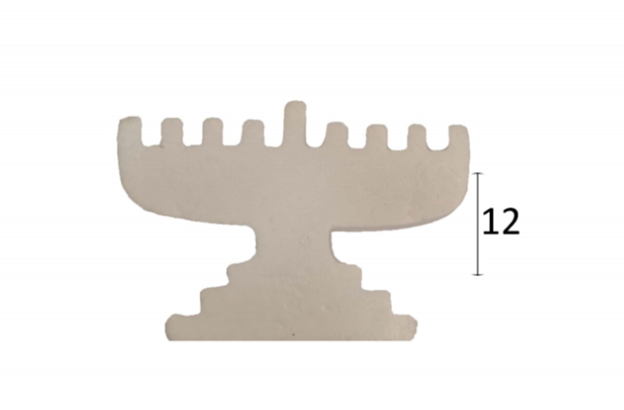 Styrofoam Chanukah Menorah 4.75" – DIY Foam Menorah Craft for Kids, Classroom & Holiday Projects